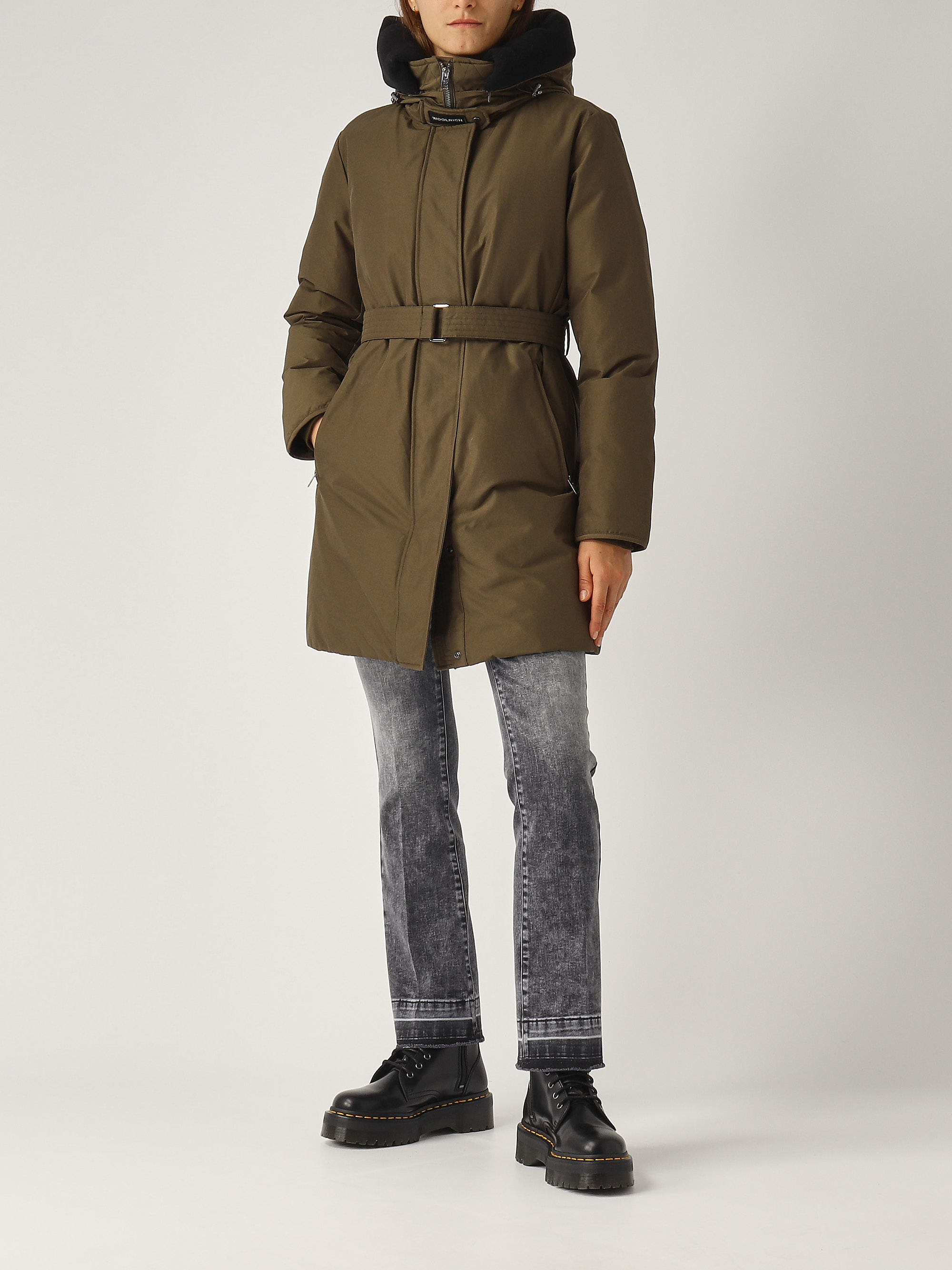 Shop Woolrich Ramar Artic Parka Jacket In Militare