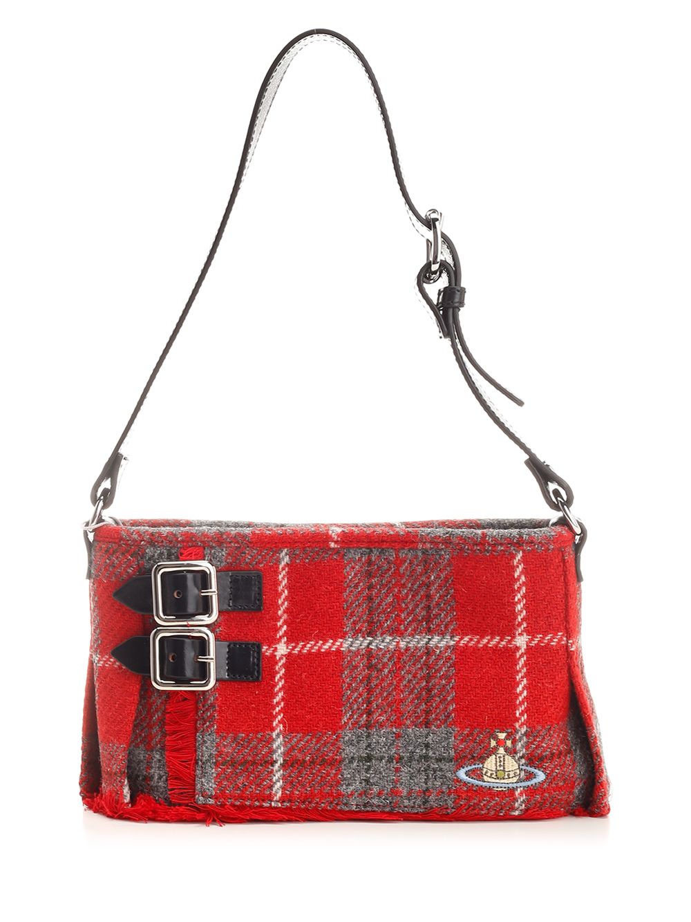 Shop Vivienne Westwood Heather Shoulder Bag In Red