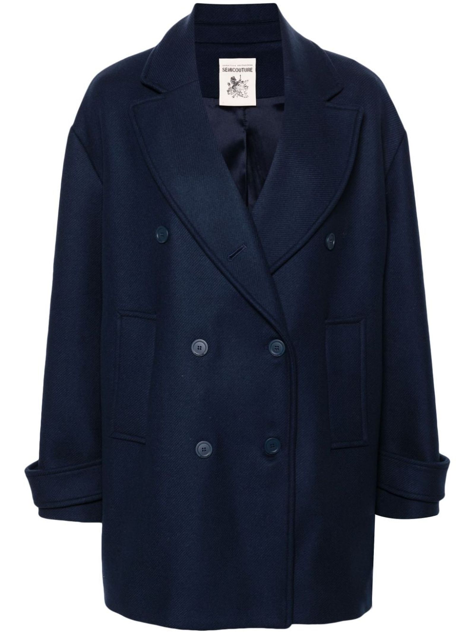 Plain Cloth Caban Coat