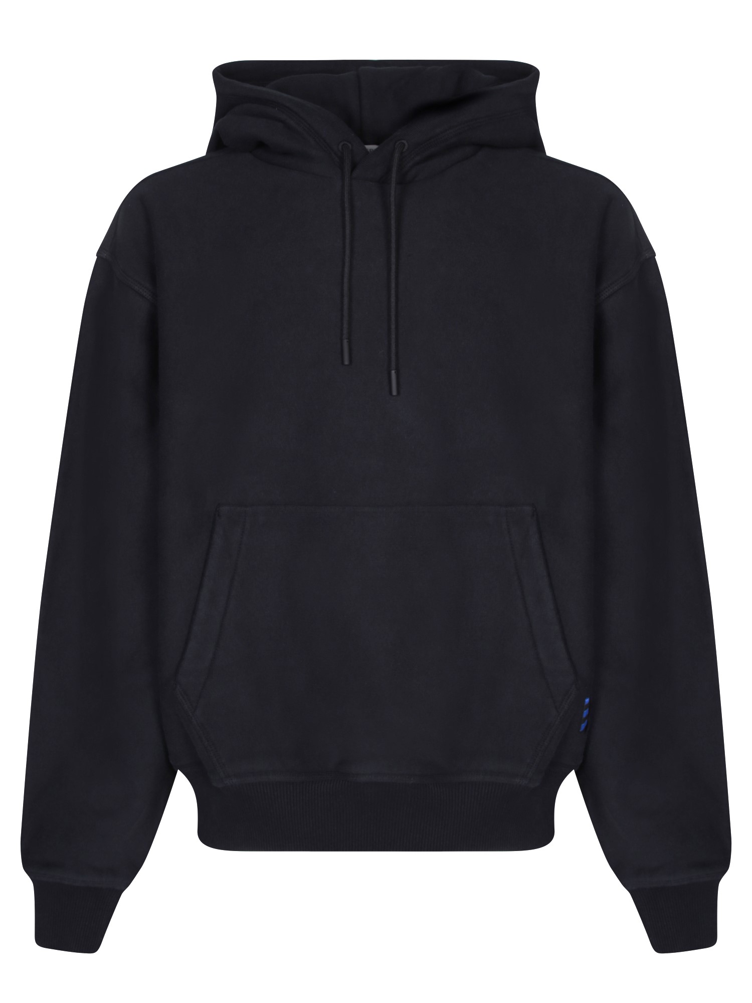 Kangaroo-pouched Drawstring Hoodie