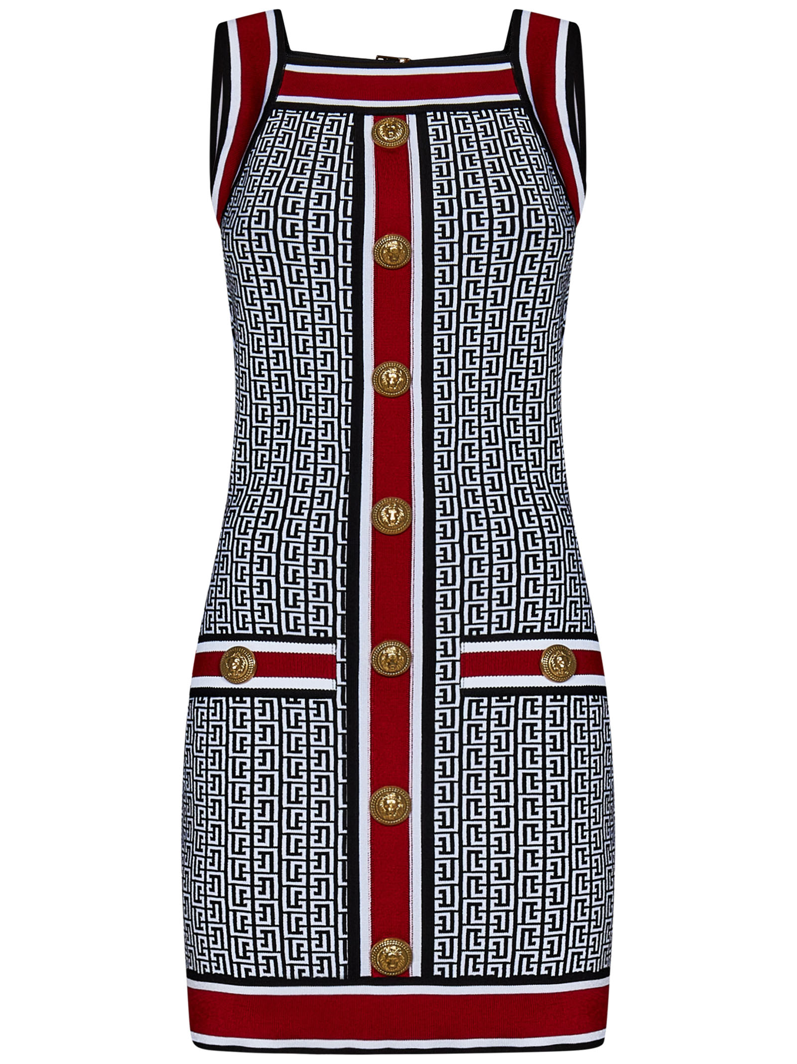 Mini Knit Dress With All-over Monogram