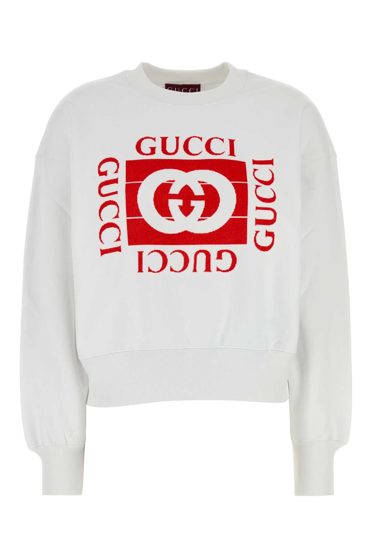 White Cotton Sweatshirt