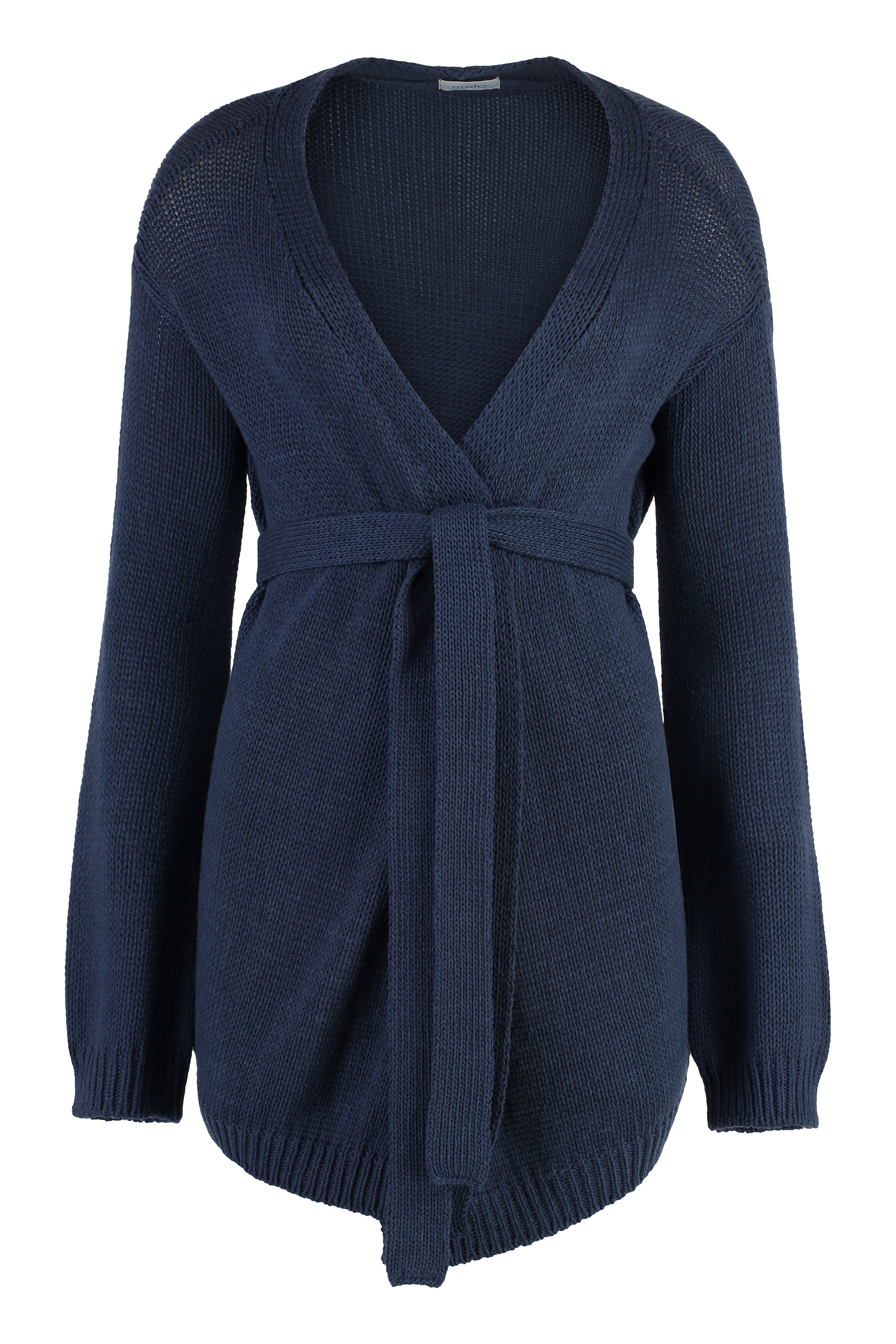 Malo Wool And Cashmere Cardigan In Blue