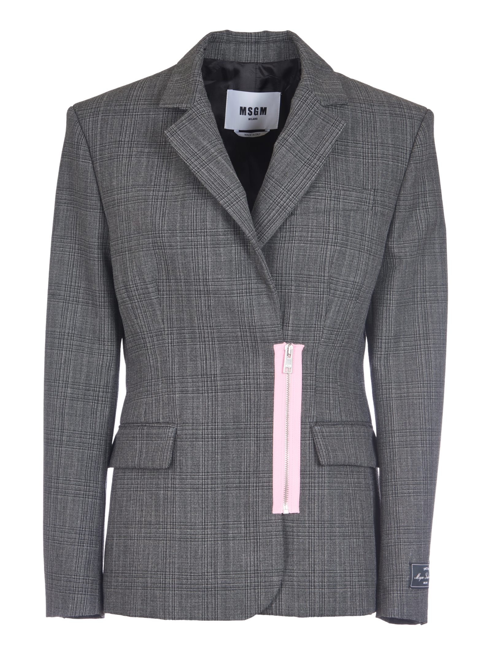 Zipped Check Jacket