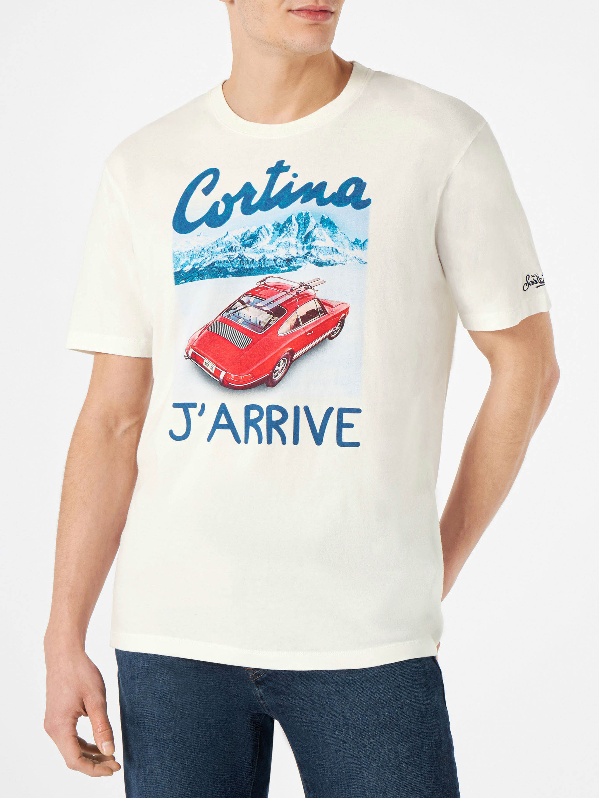 Man T-shirt With Cortina Lettering