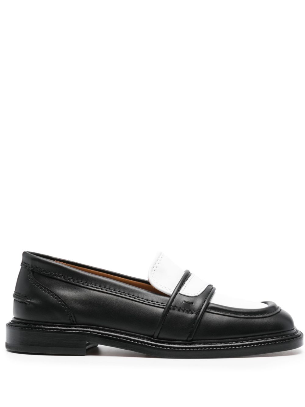 Maison Kitsuné Bicolor Leather Loafers