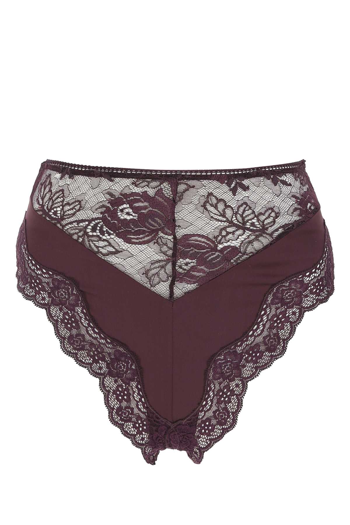 Plum Stretch Silk Brief