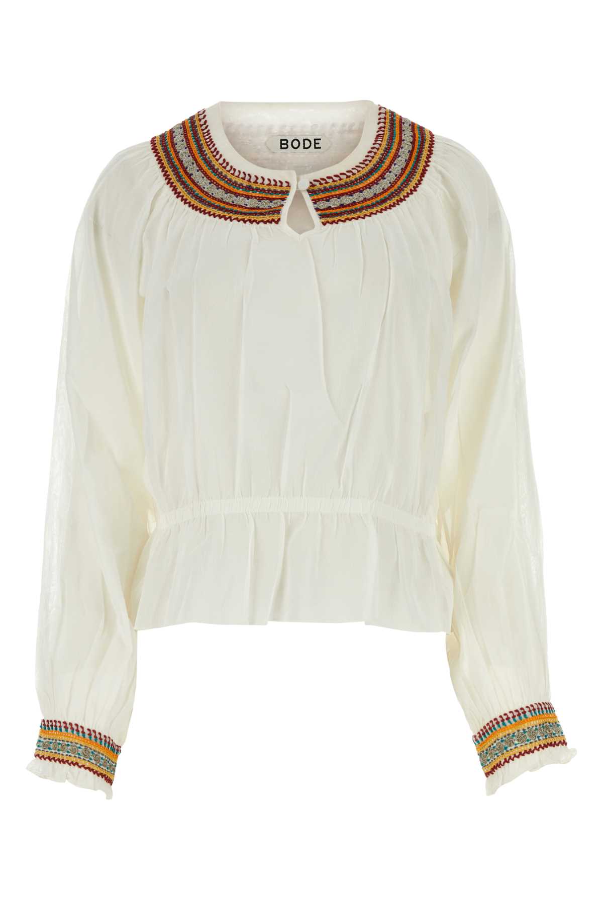 White Cotton Georgette Blouse