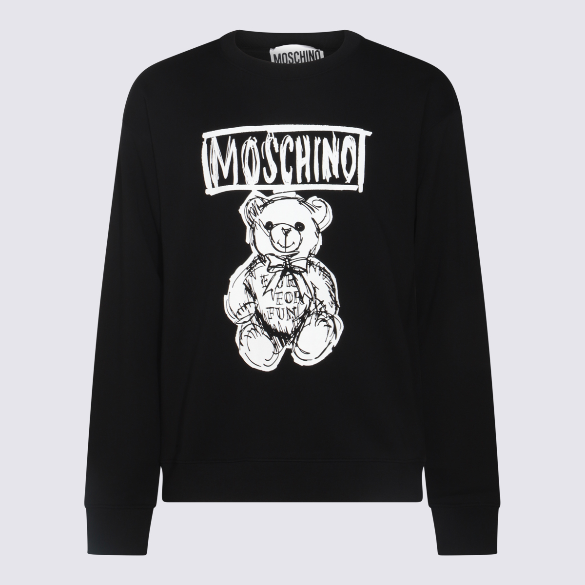 Moschino Black Cotton Sweatshirt