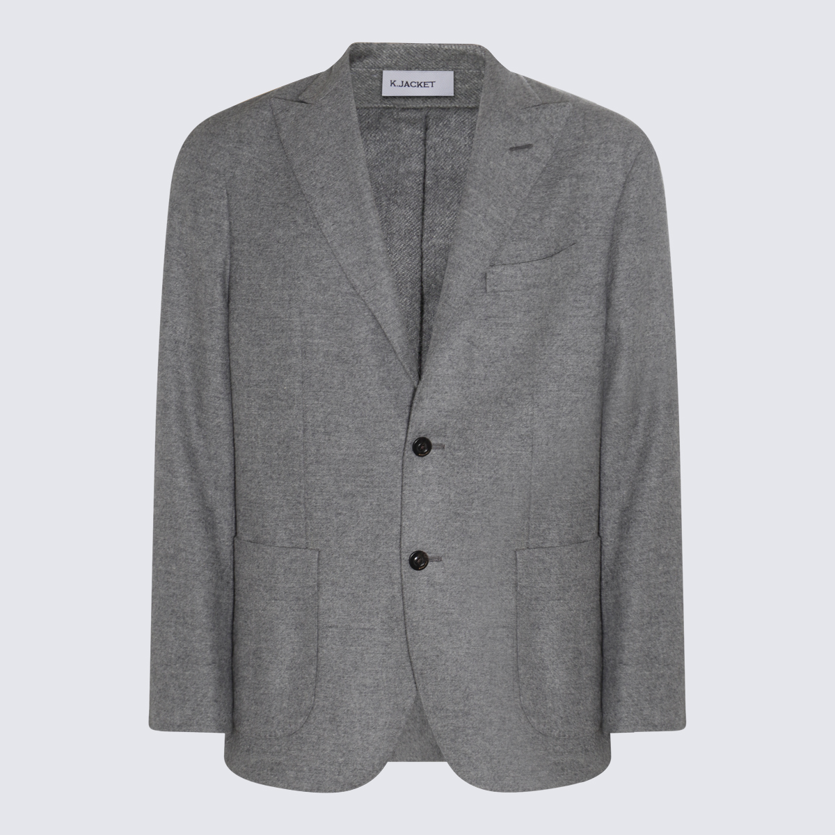 Grey Virgin Wool Blazer