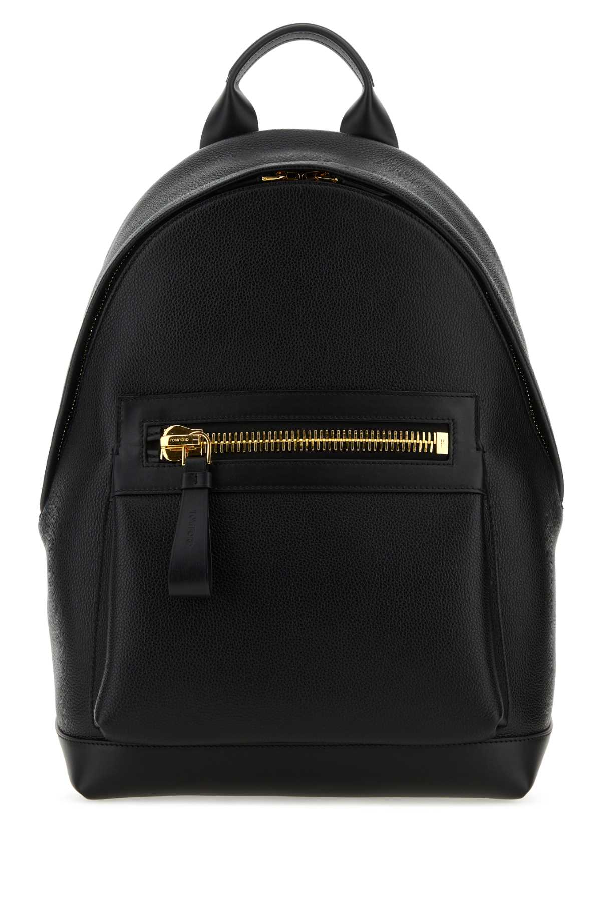 Black Leather Backpack