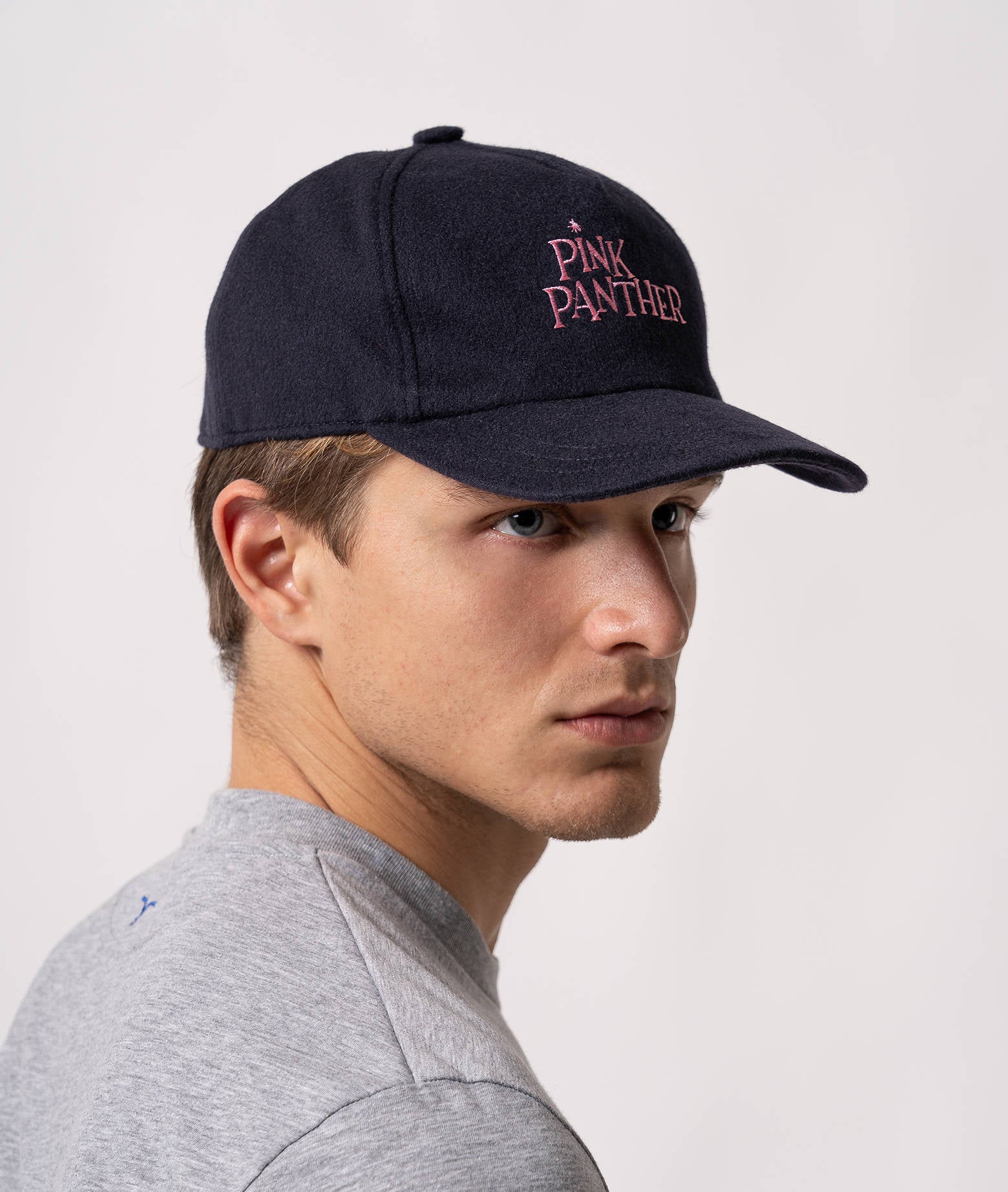 Shop Larusmiani Baseball Cap Pink Panther Hat In Blue