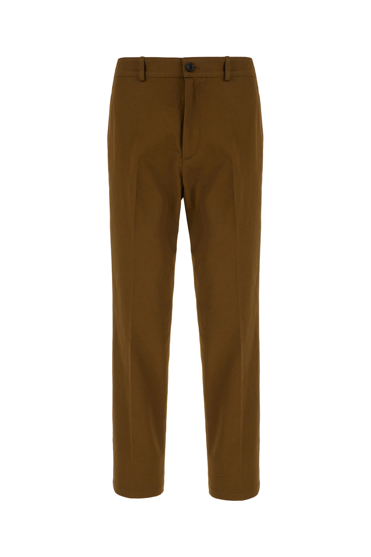 Brown Cotton Pants