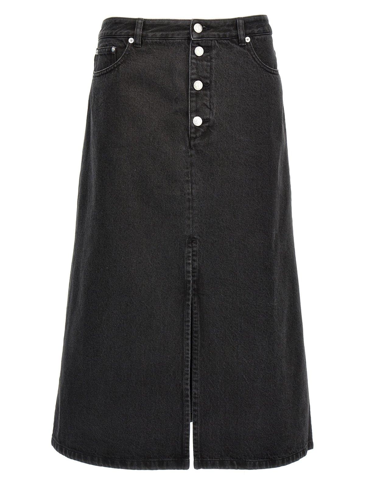 A. P.C. Tennesse Midi Denim Skirt