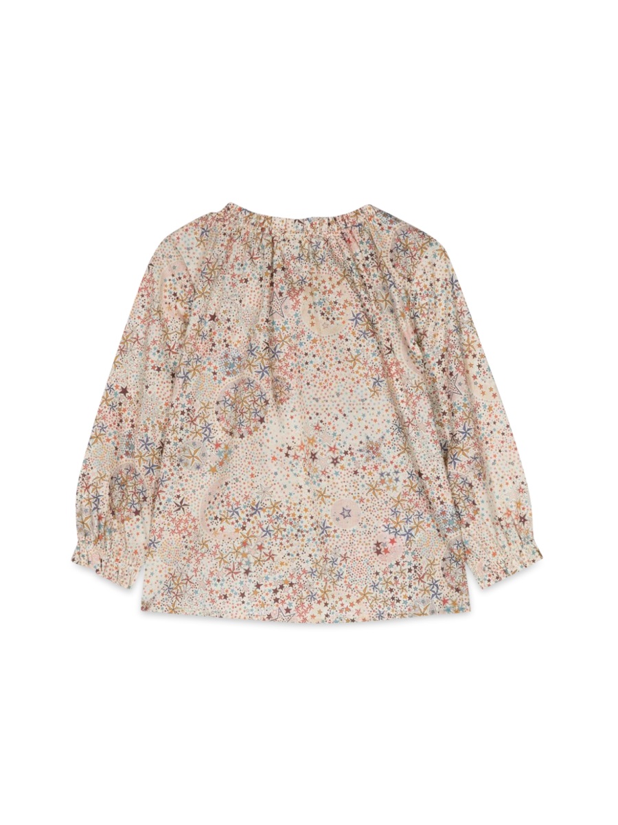 Il Gufo Long Sleeve Blouse In Multicolour