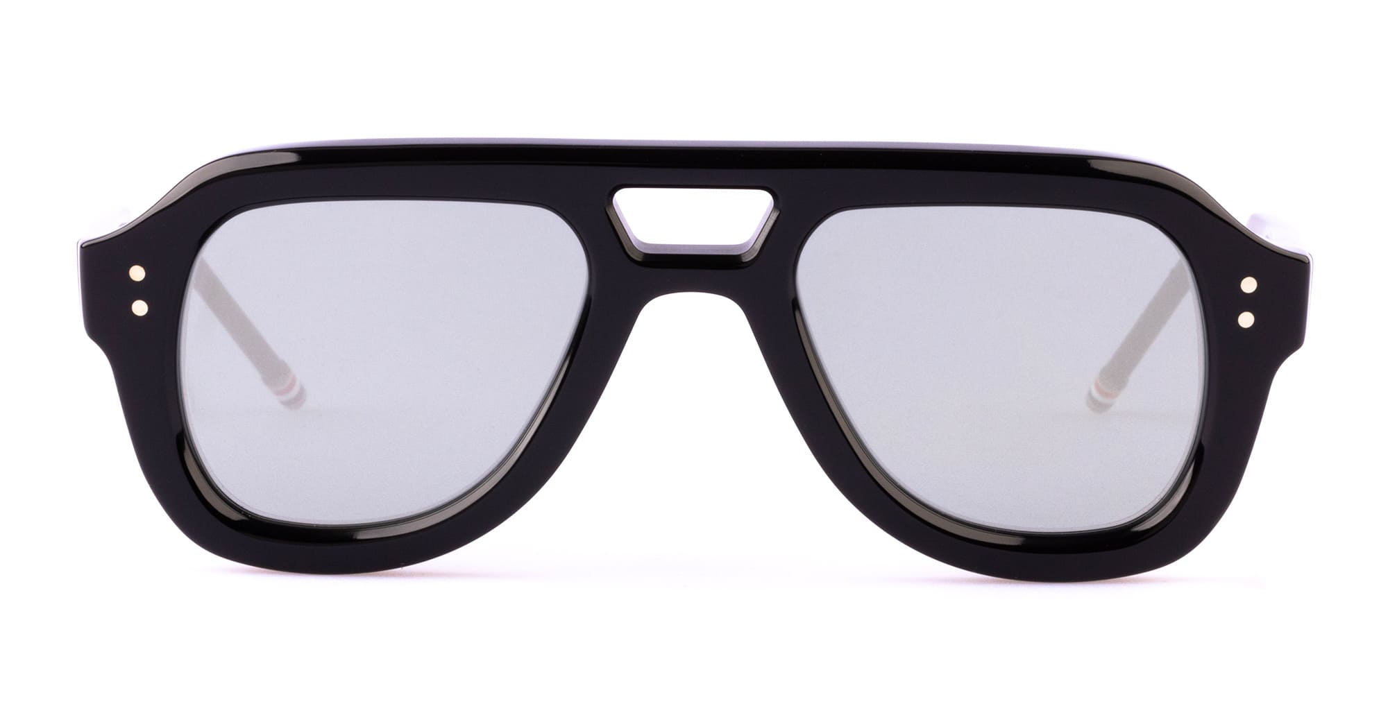 Rectangular Aviator Sunglasses - Black Sunglasses