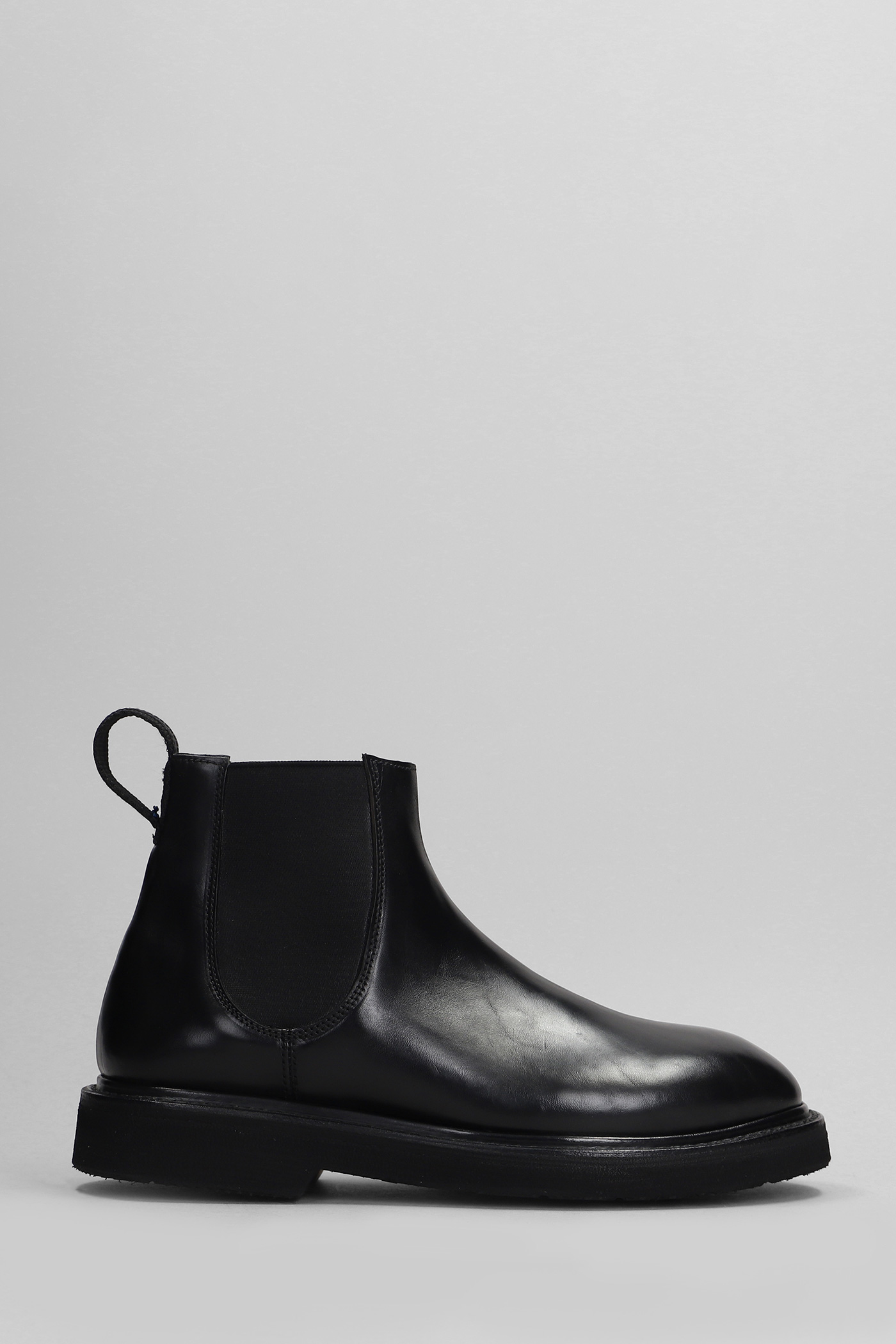 Ankle Boots In Black Leather