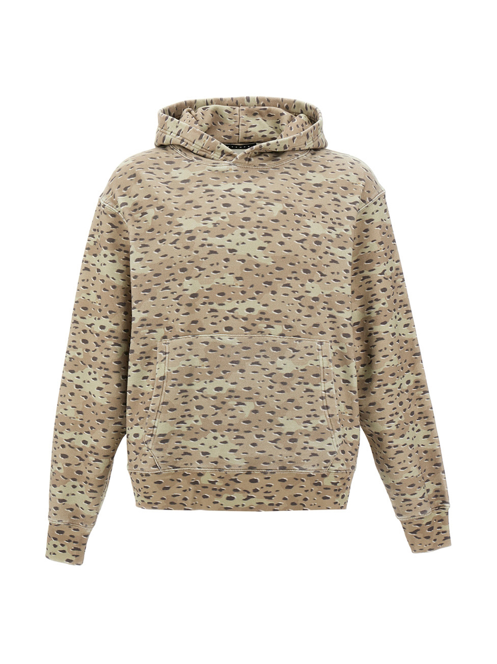 Felpa Con Cappuccio camo Leopard