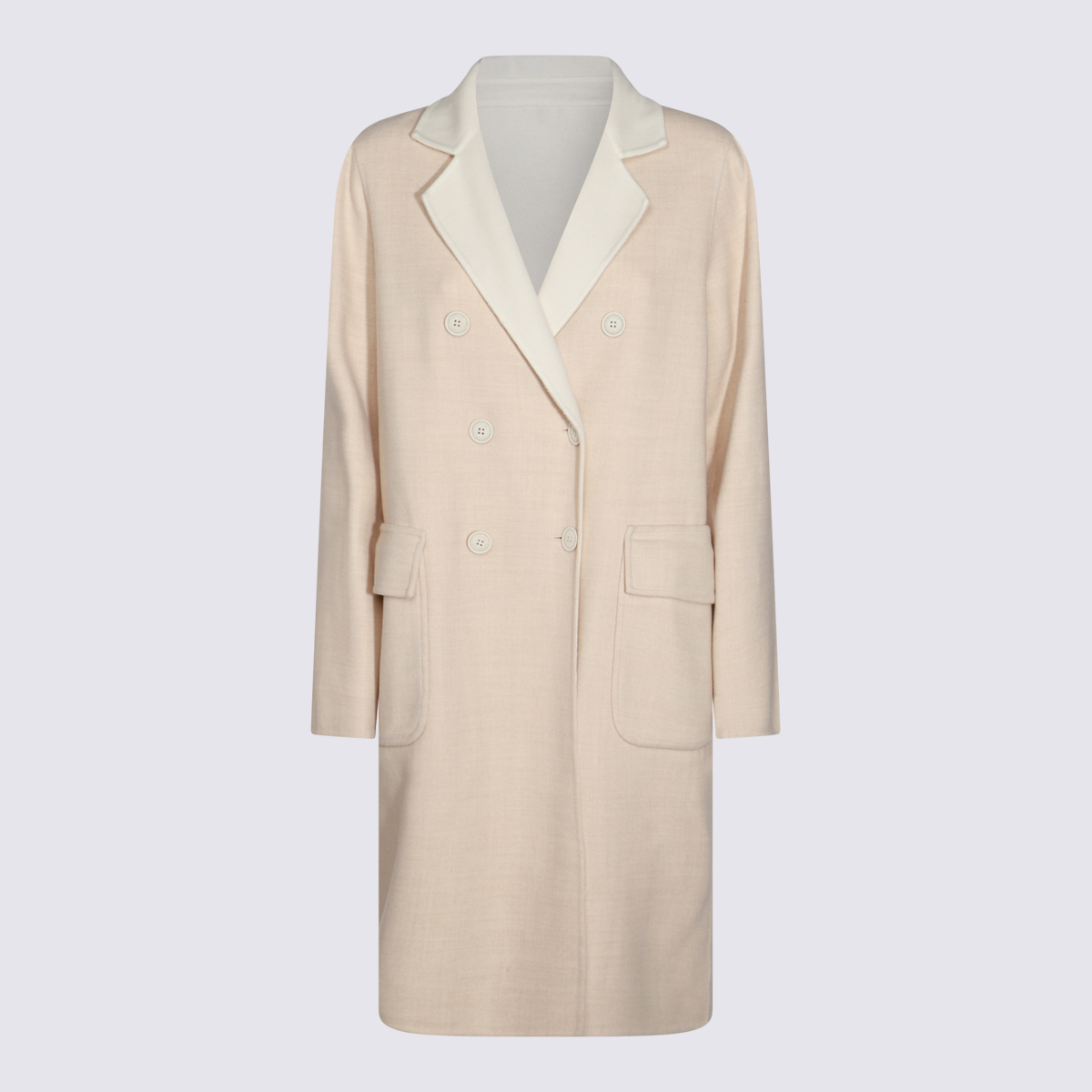 Beige Wool Coat