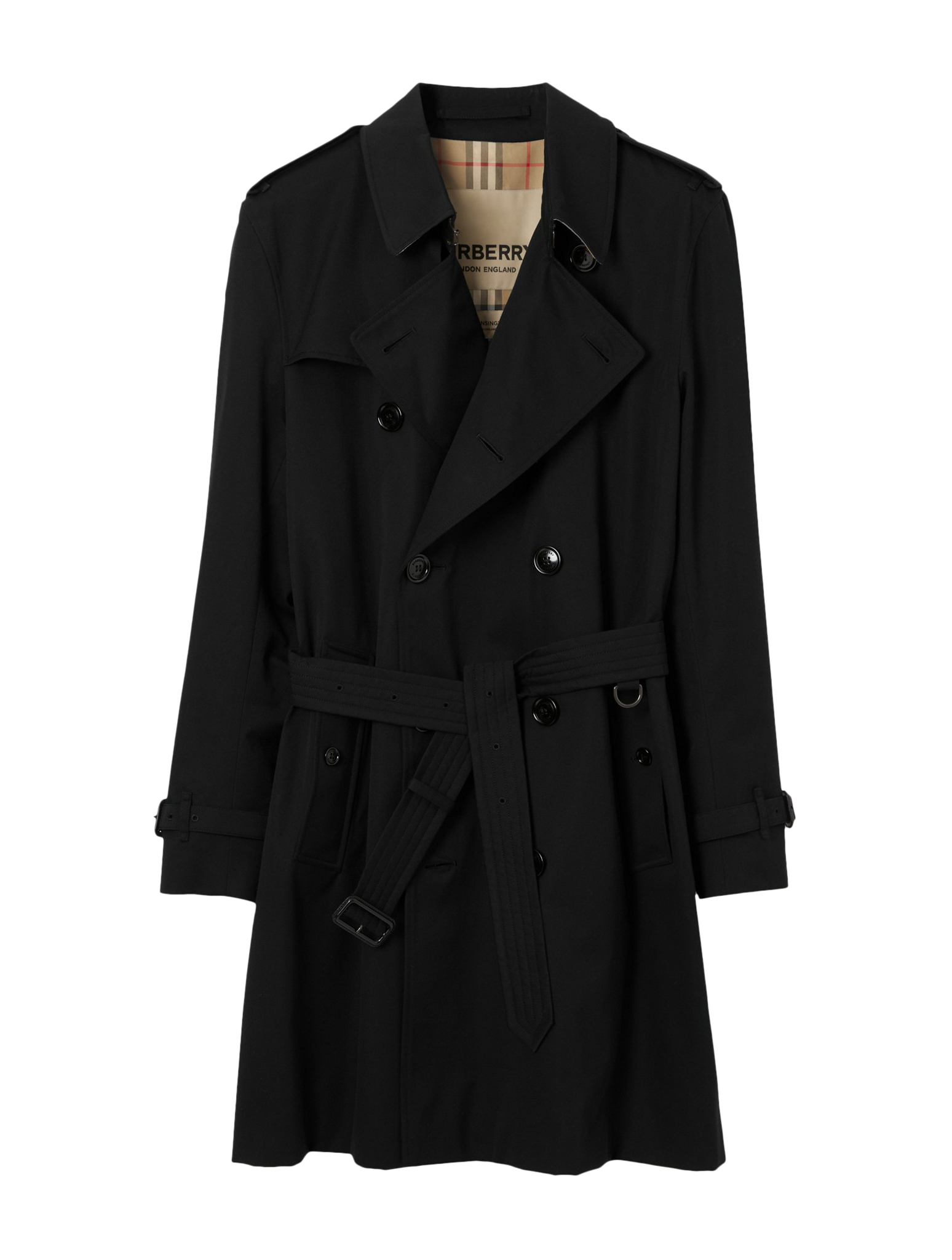 Belted Double-breasted Trench Coat