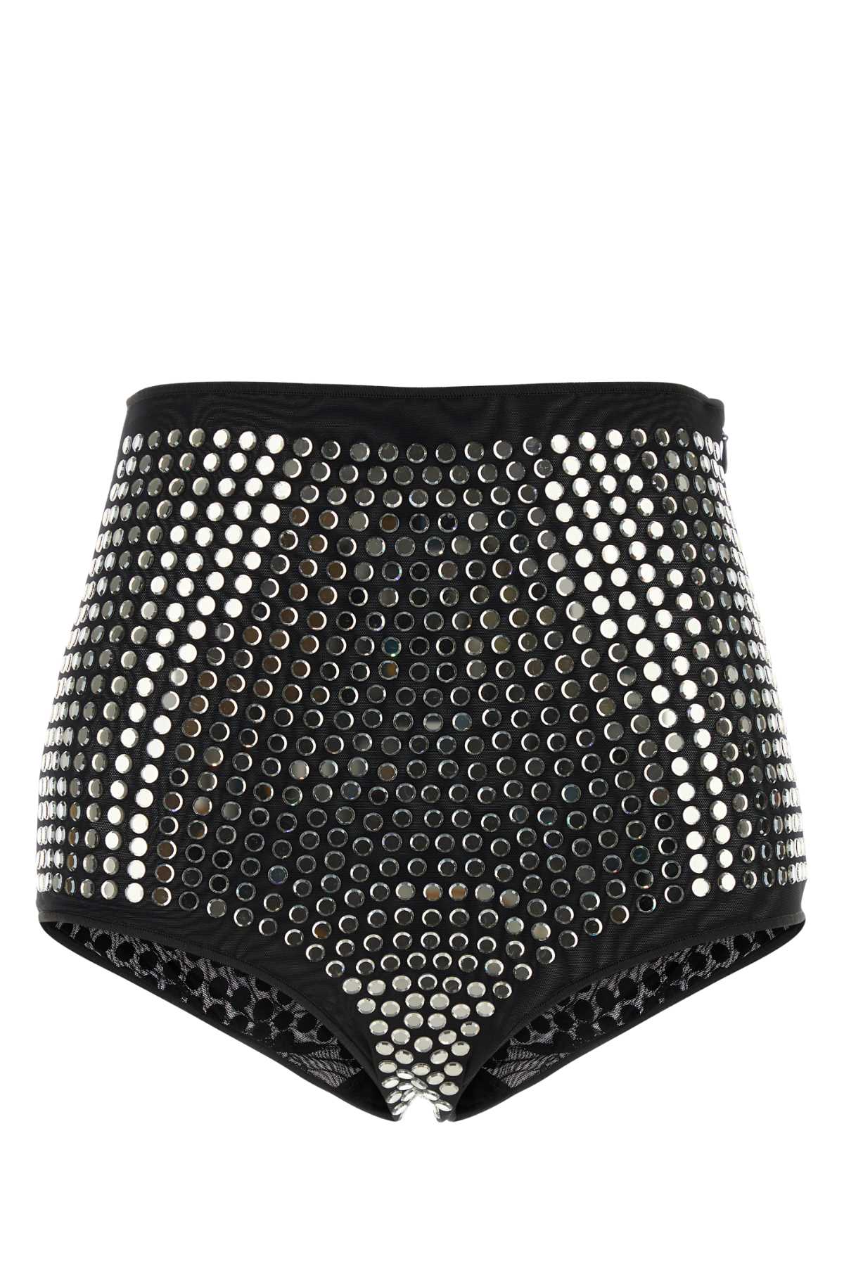 OSEREE EMBELLISHED STRETCH TULLE SLIP