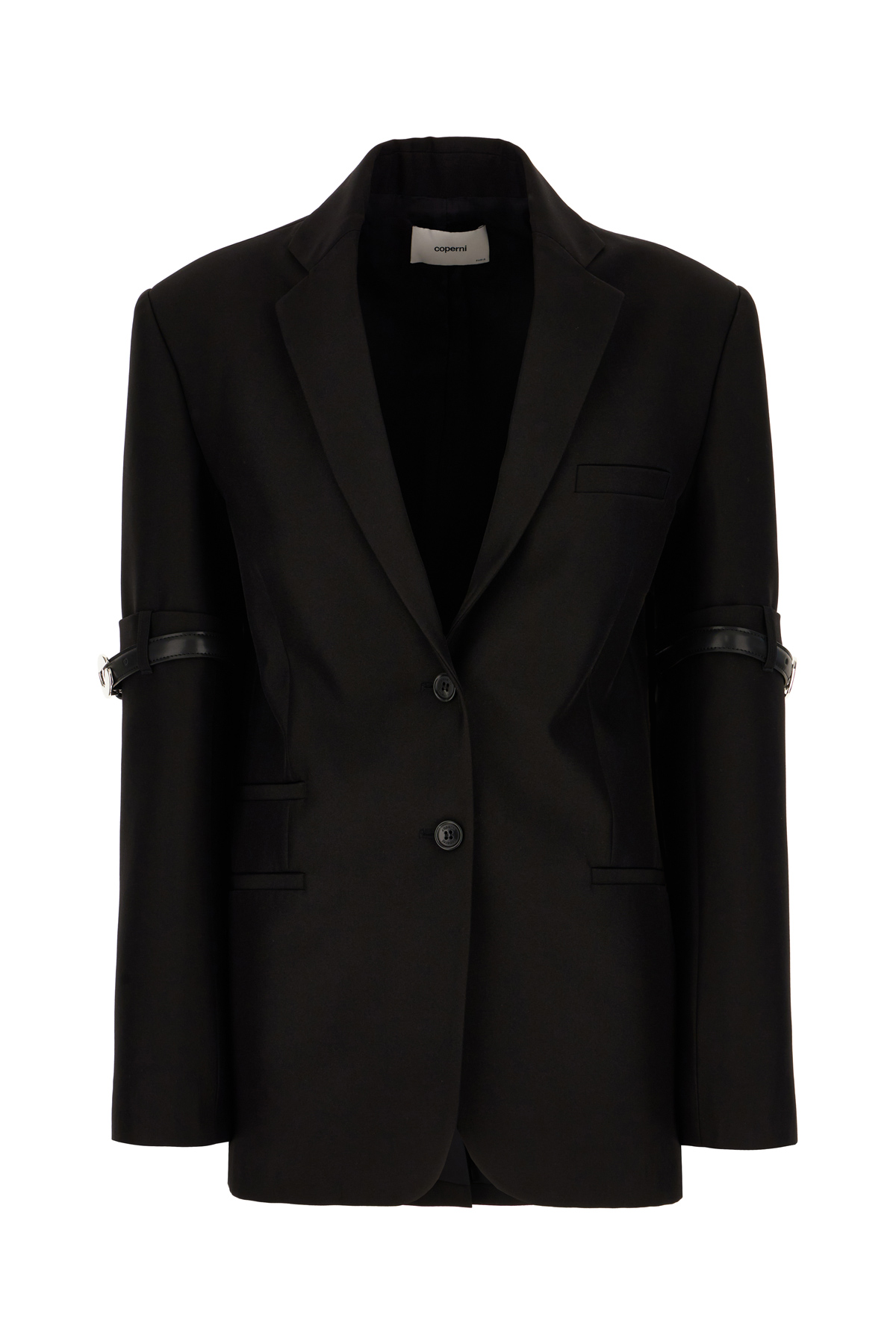 Black Polyester Blazer