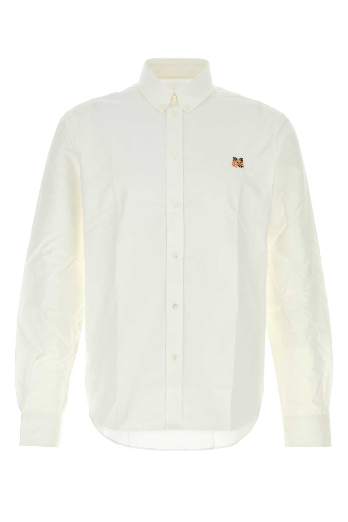 Maison Kitsuné White Oxford Shirt