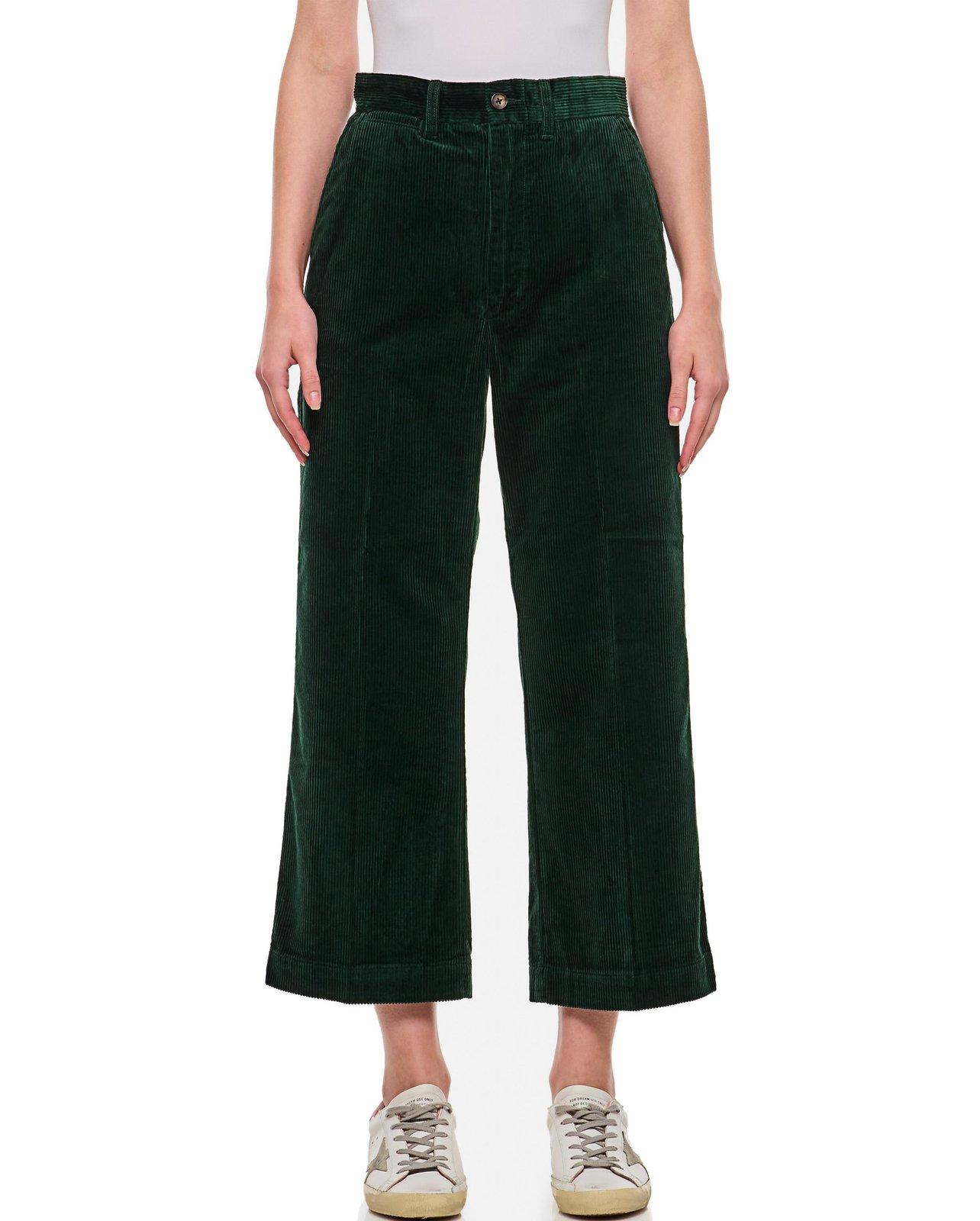 Corduroy Wide-leg Cropped Trousers Polo Ralph Lauren