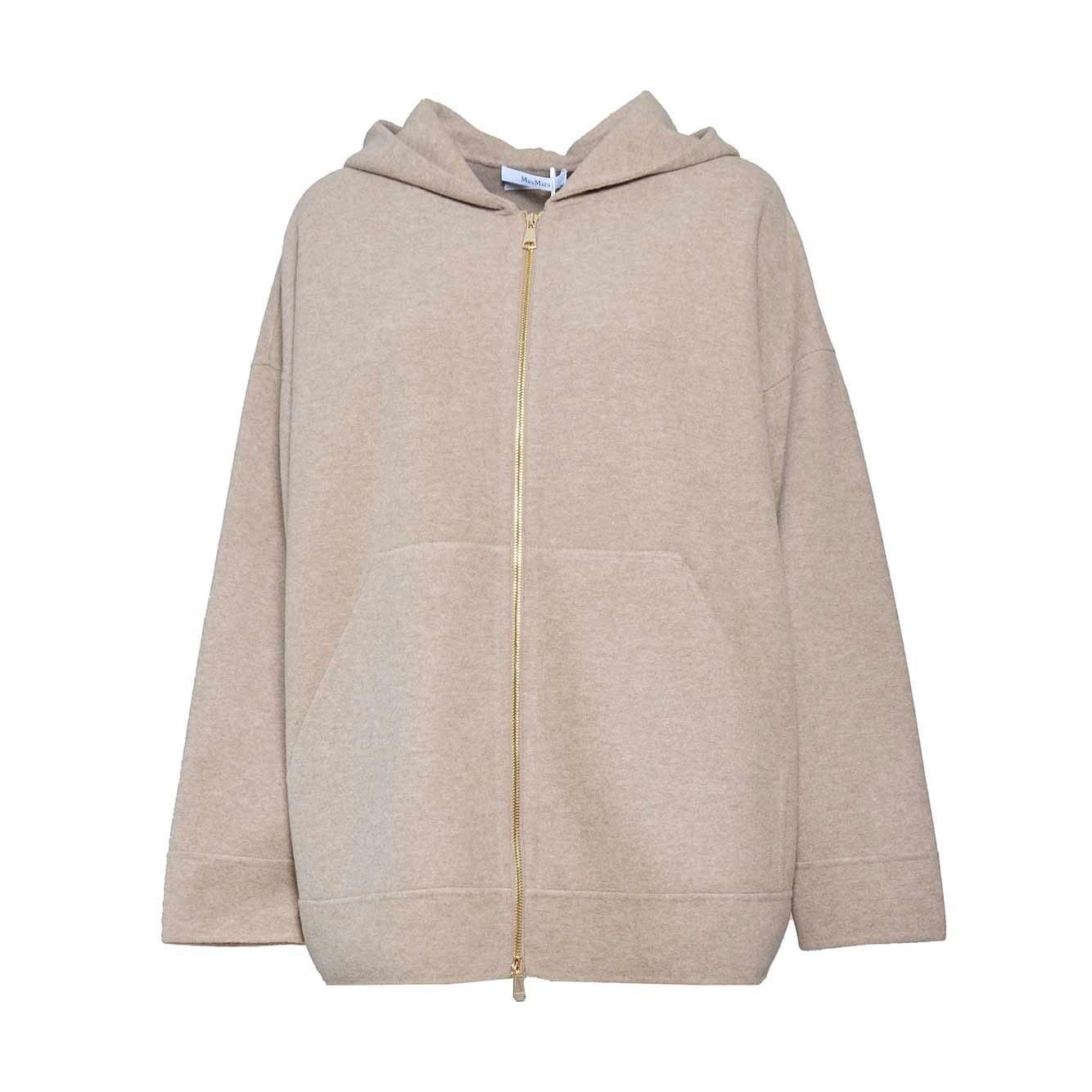 Zip-up Long-sleeved Hoodie