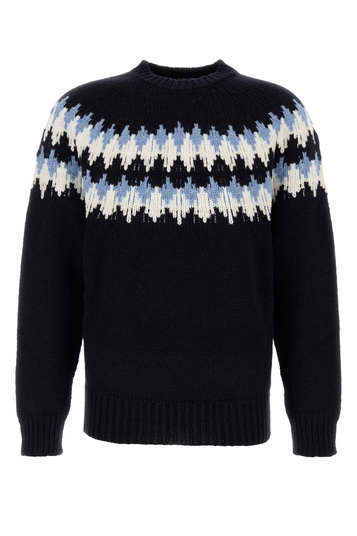 Midnight Blue Wool Sweet Winter Sweater