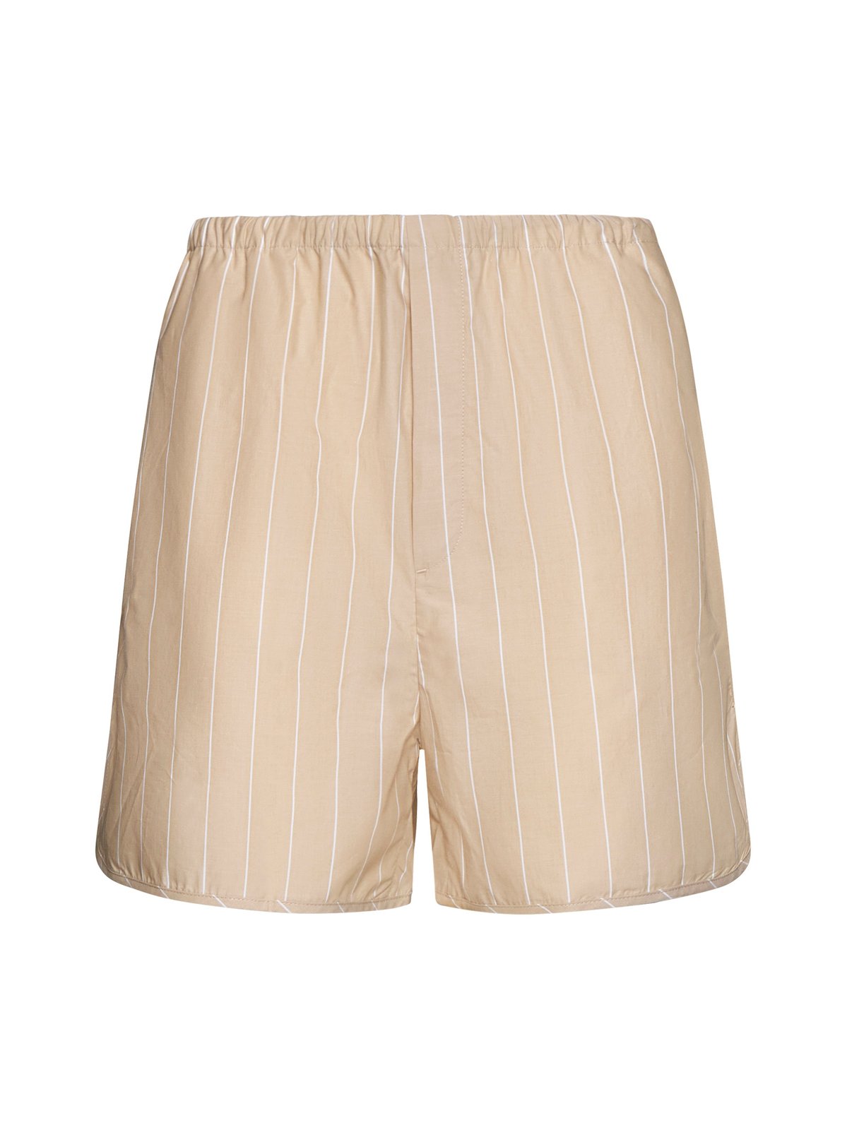 Elasticated Waistband Striped Shorts