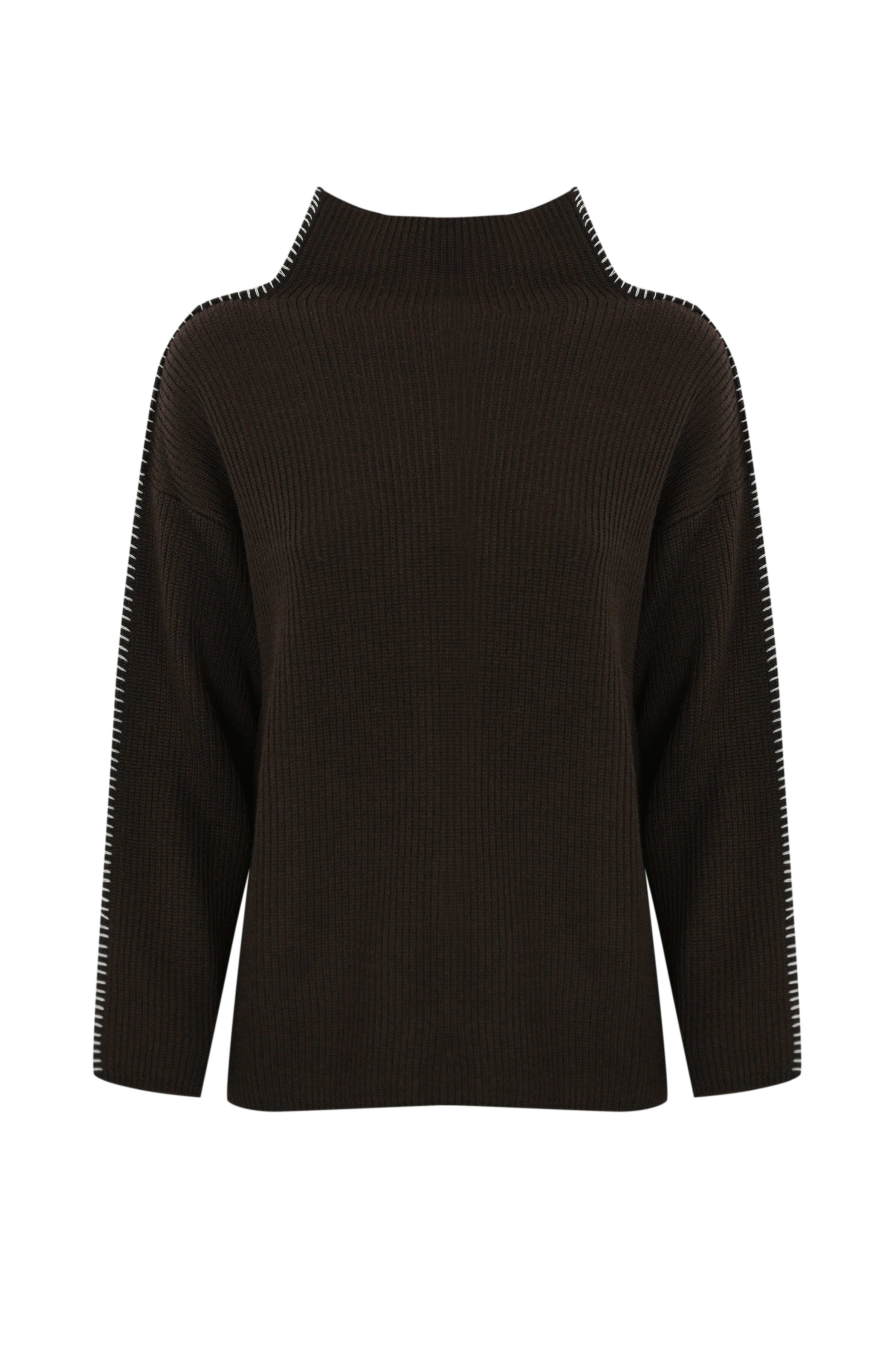 Fanfara Boxy Sweater In Wool