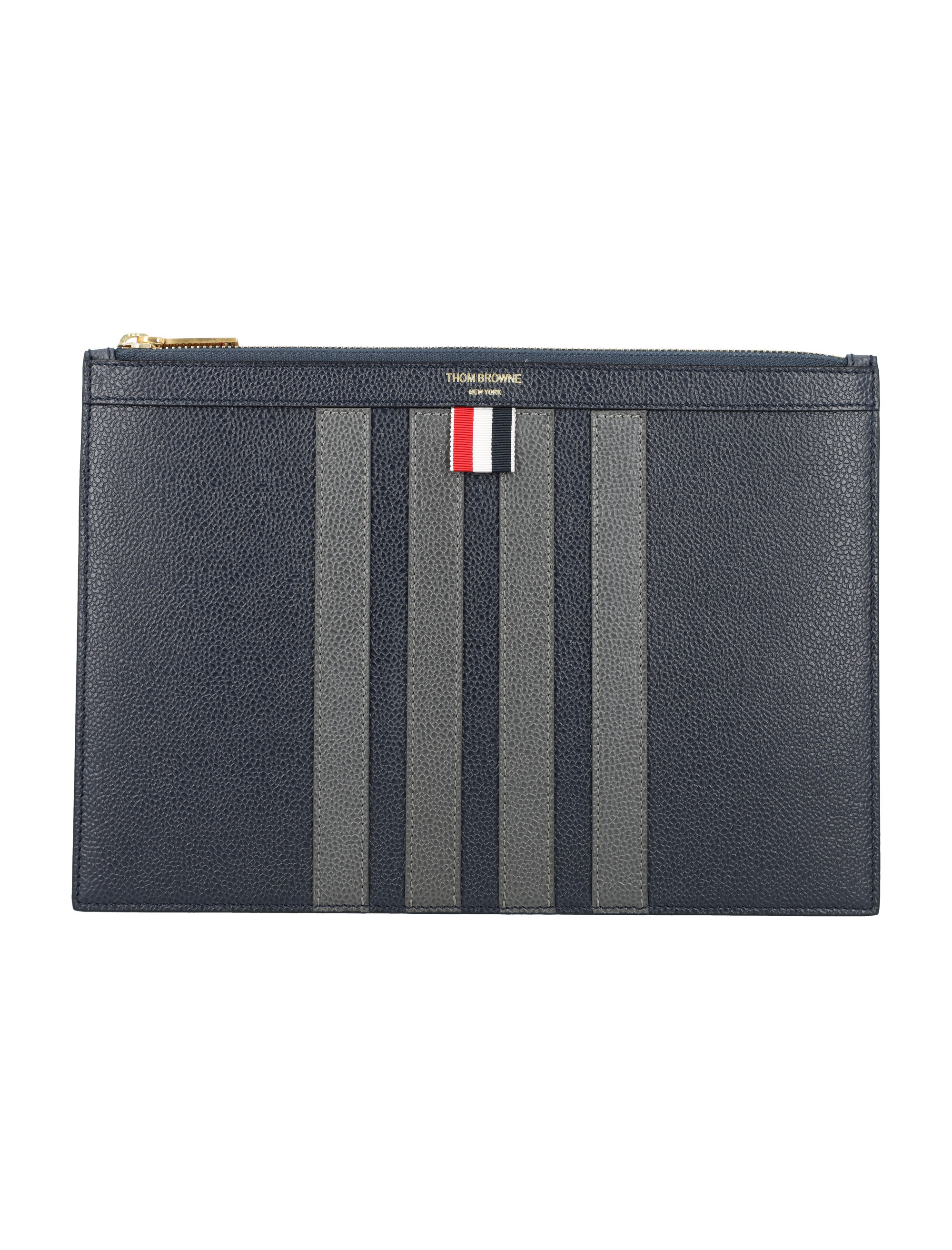 Pebble Grain Leather 4 Bar Small Document Holder