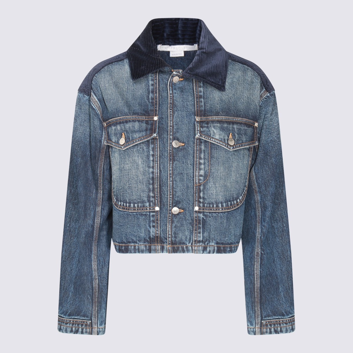 Blue Cotton Denim Jackets