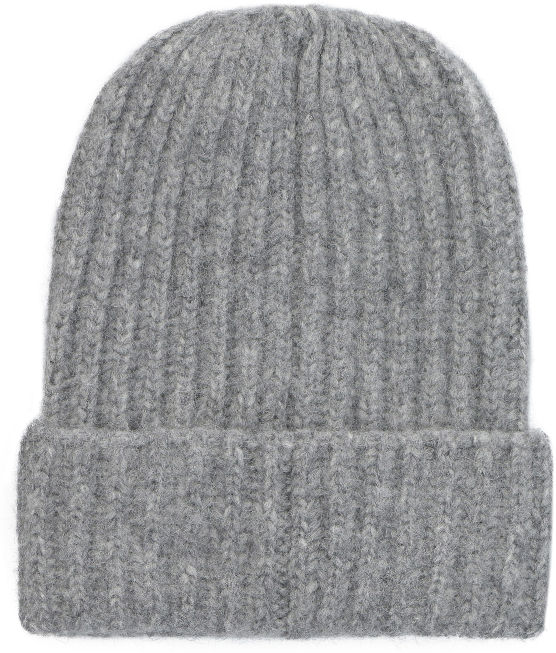 Malo Ribbed Knit Beanie In Grey