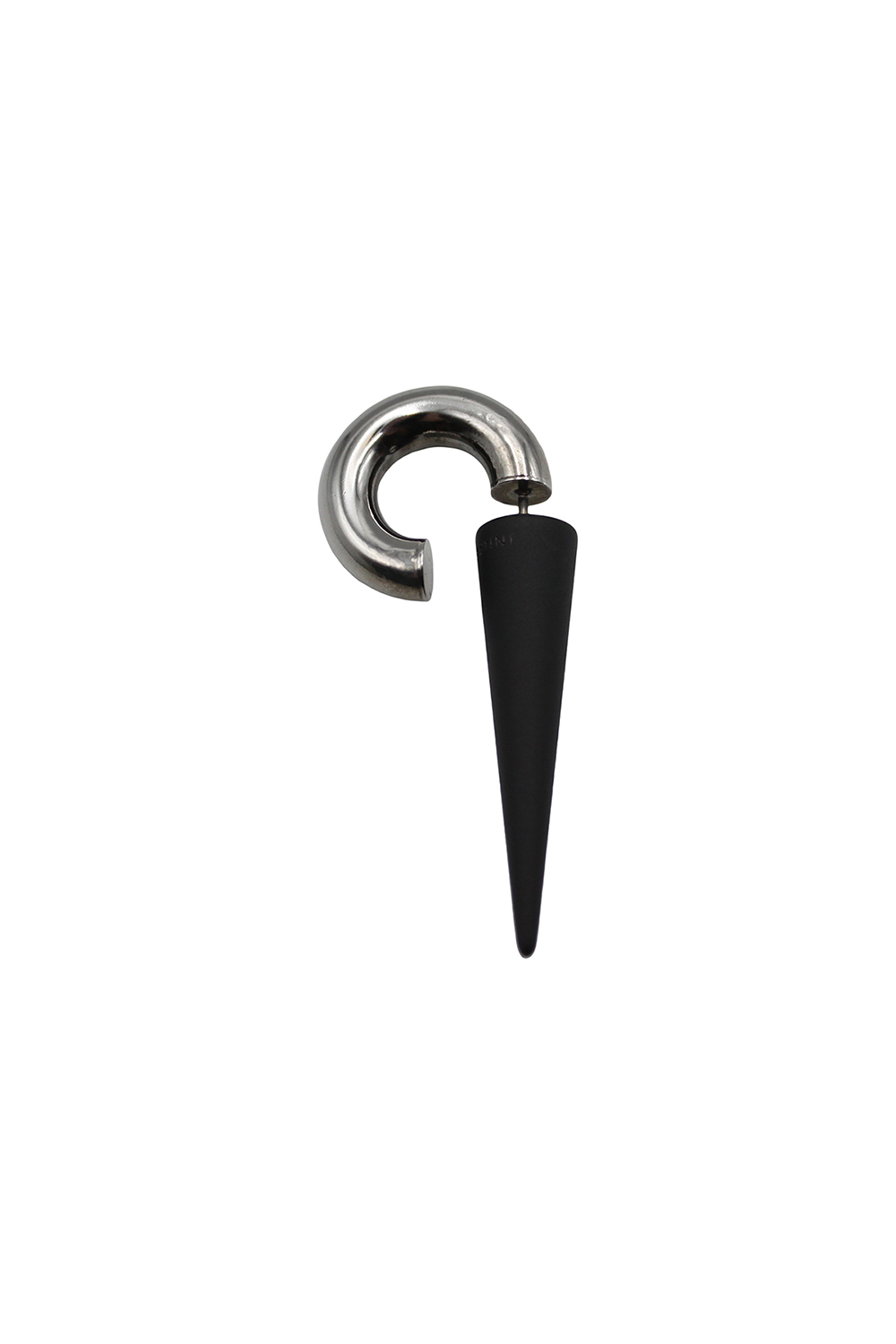 Ea0 Mono Spike Earring Black Matte