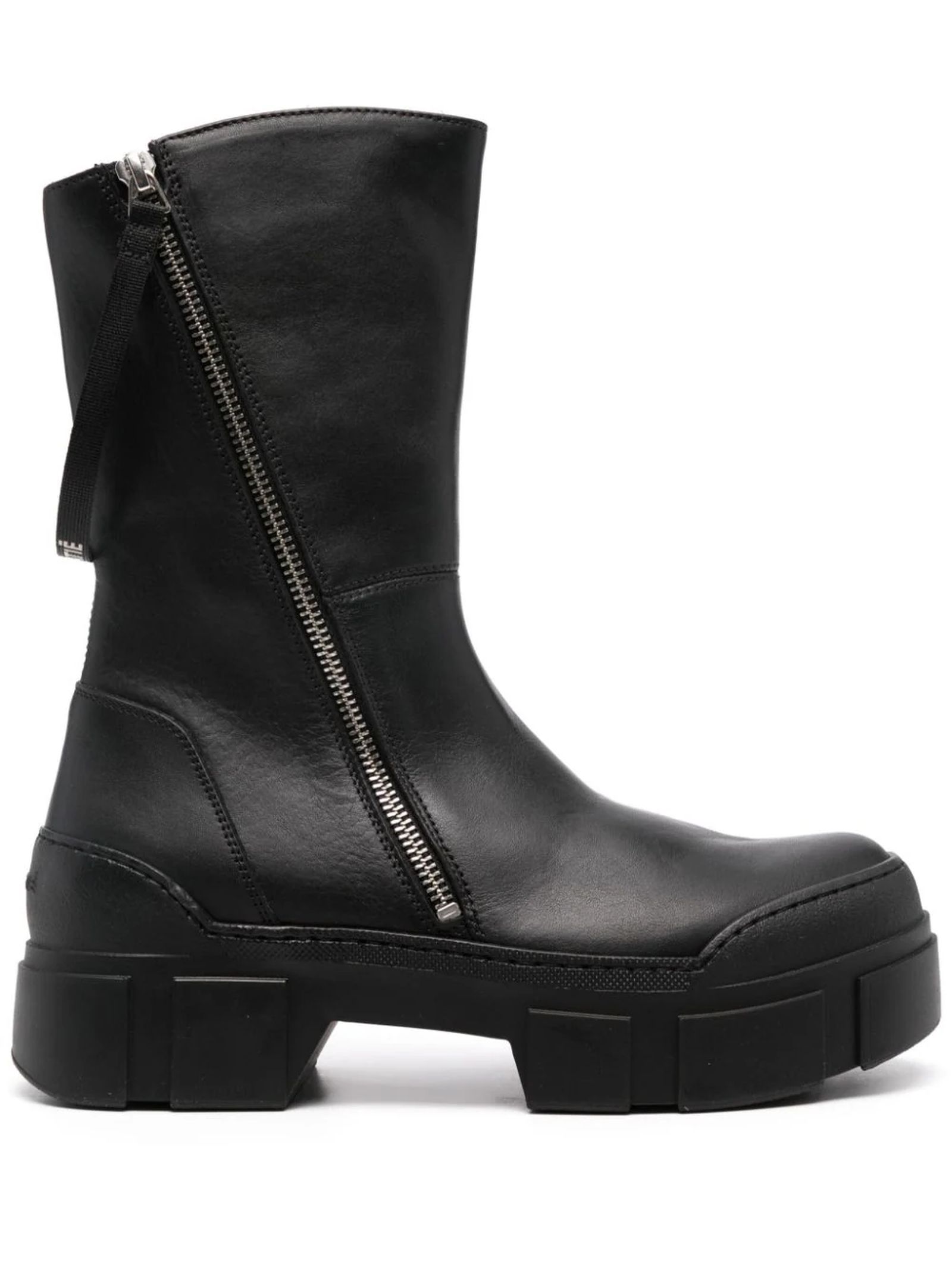 Vic Matié Roccia Black Matt Nappa Calfskin Low Boots