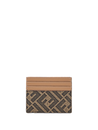 FENDI名刺入れCC CASE VIT.SOFT STAMPA FF 1974 FENDI Glazed Fabric Vitello Century F is Fendi FF 1974 Stamp
