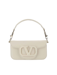 【VALENTINO】LOCO SMALL SMOOTH LEATHER HANDBAG Valentino Garavani Locò Small Shoulder Bag In Calfskin for