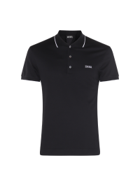 【関税&送料込】ZEGNA T-shirts and Polos Black Zegna Black Cotton Polo Shirt | italist
