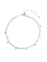 Simone Rocha Pearl & Crystal Dagger Choker Necklace