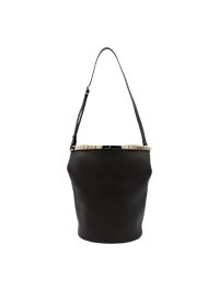 ハンドバッグ Tod's Structured Black Pebbled Leather Bucket Bag Tod's Structured Black Pebbled Leather Bucket Bag | THE LIST
