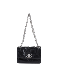 24AW new/BALENCIAGA モナコミニレザーショルダーバッグ Bag Women's Monaco Bag Mini in Black | Balenciaga US