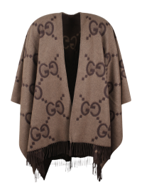 【GUCCI】REVERSIBLE JUMBO GG CASHMERE CAPE 774308_4GABX_1360_004_100_0000