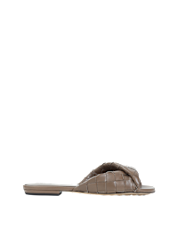 ボッテガヴェネタ Bottega Veneta Blink Flap Sandals Bottega Veneta Blink Woven Napa Leather Flat Sandals