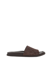 Gucci Brown Suede Slippers | italist