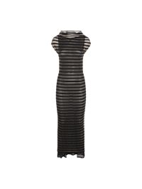 【JEAN PAUL GAULTIER】 BLACK VISCOSE MAXI DRESS Jean Paul Gaultier Black Viscose Maxi Dress | italist