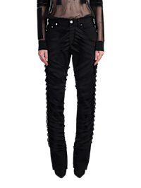 Helmut Lang Ribbon Worker Jeans In Black Cotton | italist