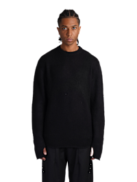 【 _J.L-A.L_ 】24aw Stave Knit Stave Knit Chalk Grey – _J.L - A.L_