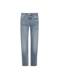 【送料&関税込】Ami Alexandre Mattiussi Jeans In Blue Cotton USED BLUE Large Fit Jeans | AMI PARIS